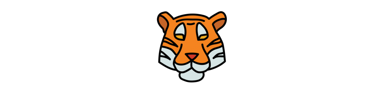 Mascottes Tigre - Animaux de la jungle -