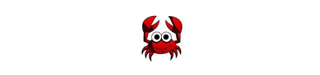 Krab mascottes - Mascottes van de oceaan -