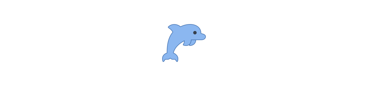 Mascotes golfinhos - Mascotes do oceano -