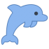 Delphin Maskottchen