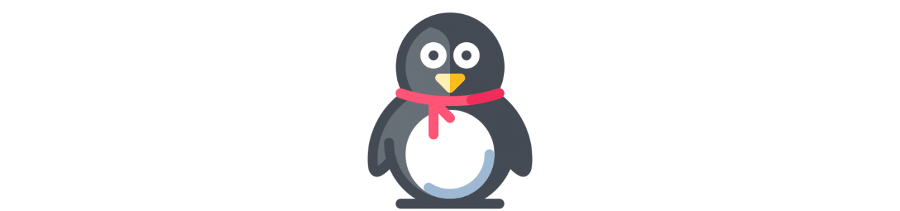 Pinguin-Maskottchen - Maskottchen des Ozeans -