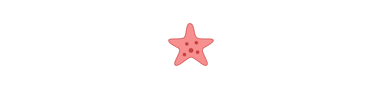 Mascotes estrela do mar - Mascotes do oceano -
