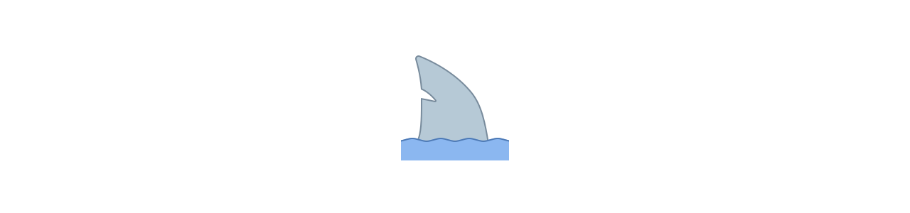 Mascotes tubarões - Mascotes do oceano - Mascotes