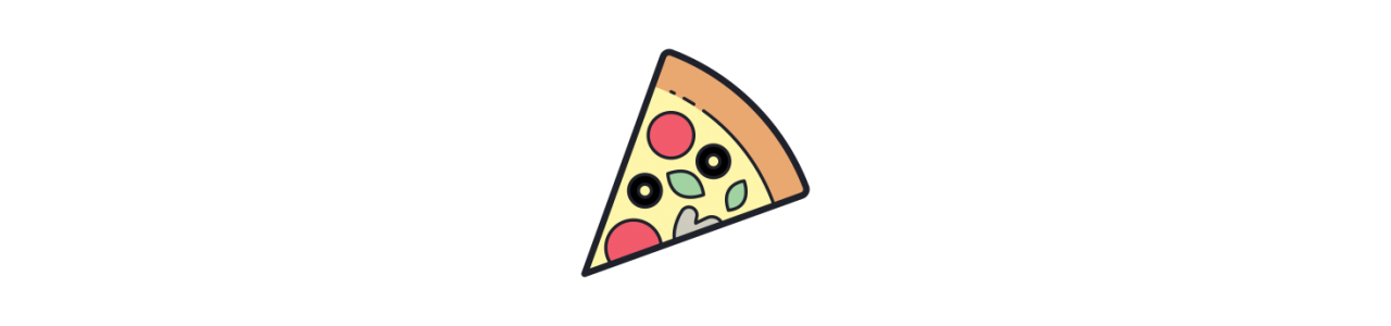 Mascotas de pizza - Mascotas de comida rápida -