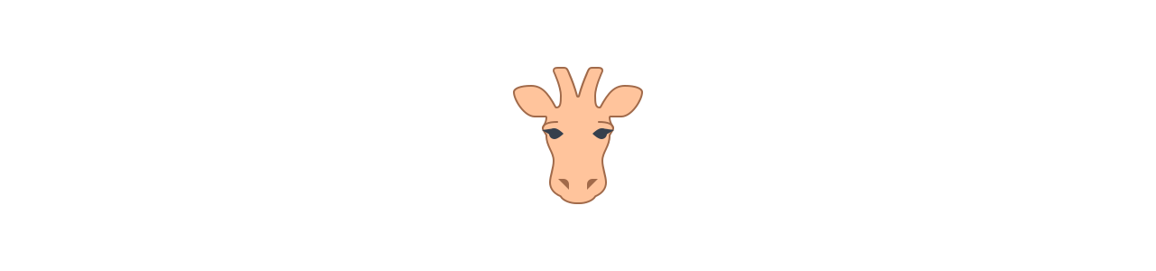 Giraffenmaskottchen - Dschungeltiere -