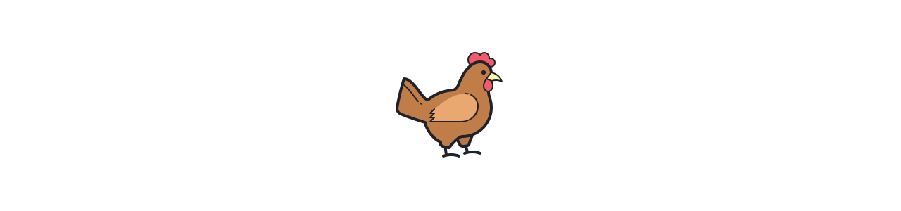 Kip mascotte - hanen - kippen - Boerderijdieren -