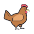 Kyllingemaskot - haner - kyllinger