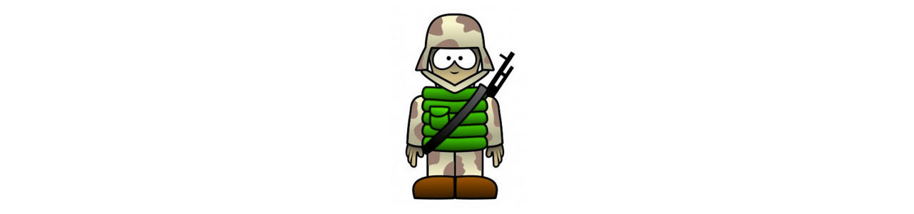 Mascotte di soldati - Mascotte umane - Mascotte