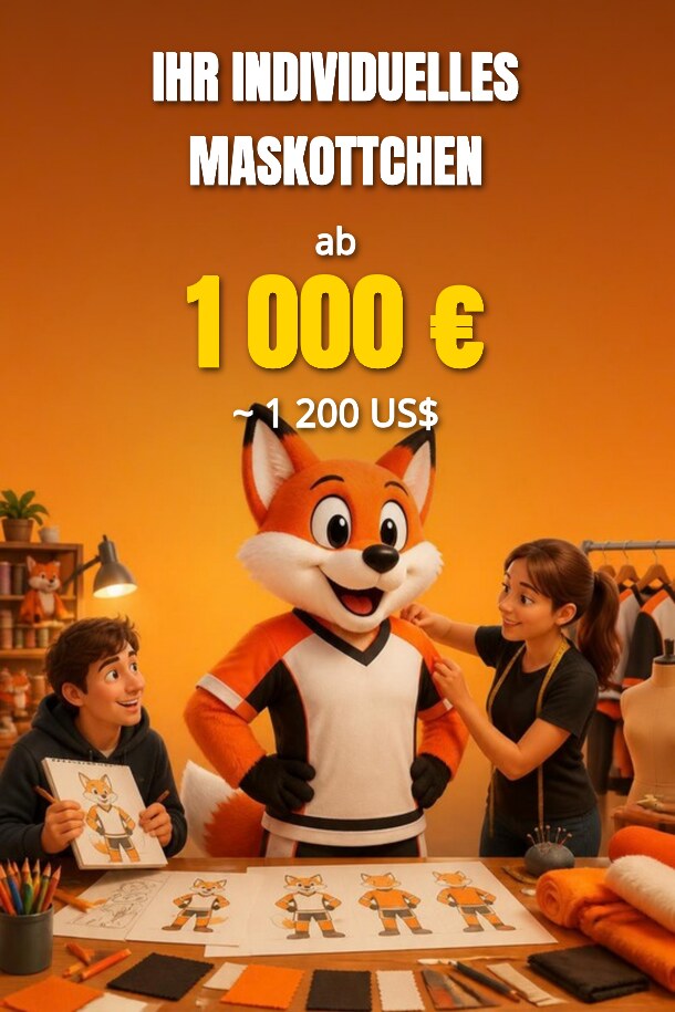 Ihr individuelles Maskottchen – Angebot anfordern