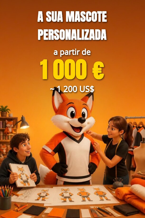 A sua mascote personalizada – Pedir orçamento
