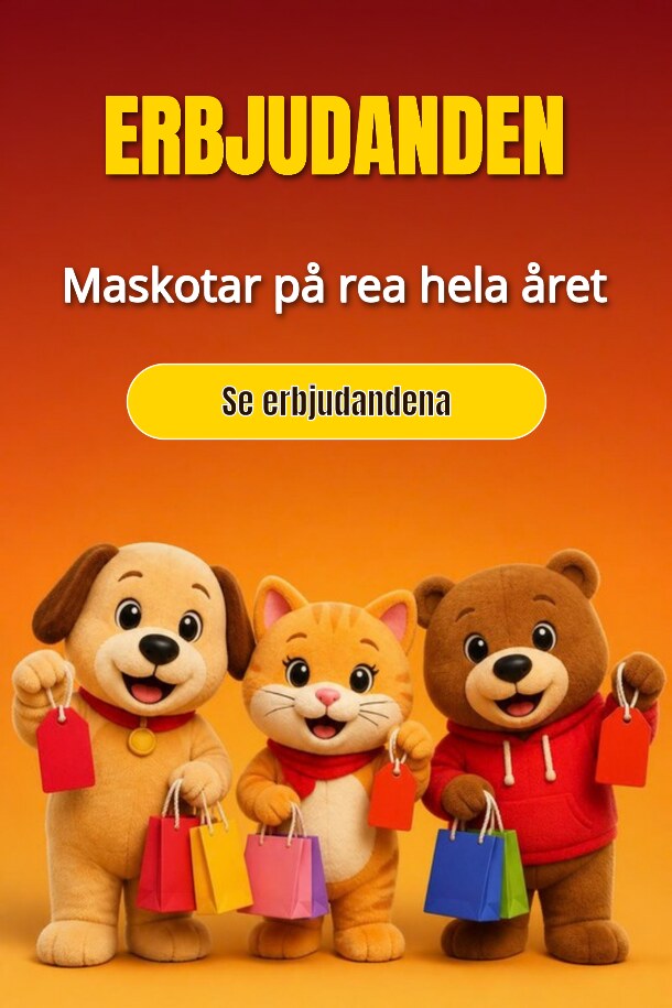 Erbjudanden – Maskotar på rea hela året